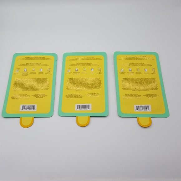 ☀ HOST PICK ☀ Sheet Masks 3 PACK - Pineapple Peace - Picture 3 of 5